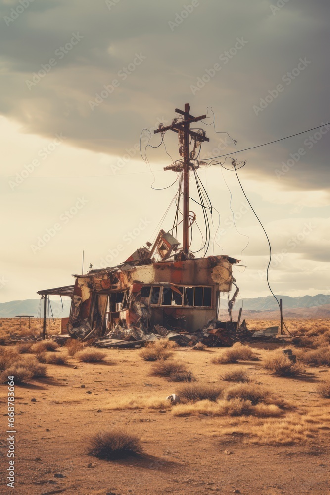 Desolate Wasteland: A Post-Apocalyptic View Desolate Wasteland: A Post-Apocalyptic View