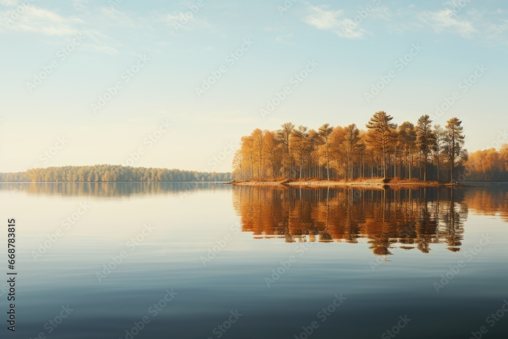 Serene lake reflects beauty.