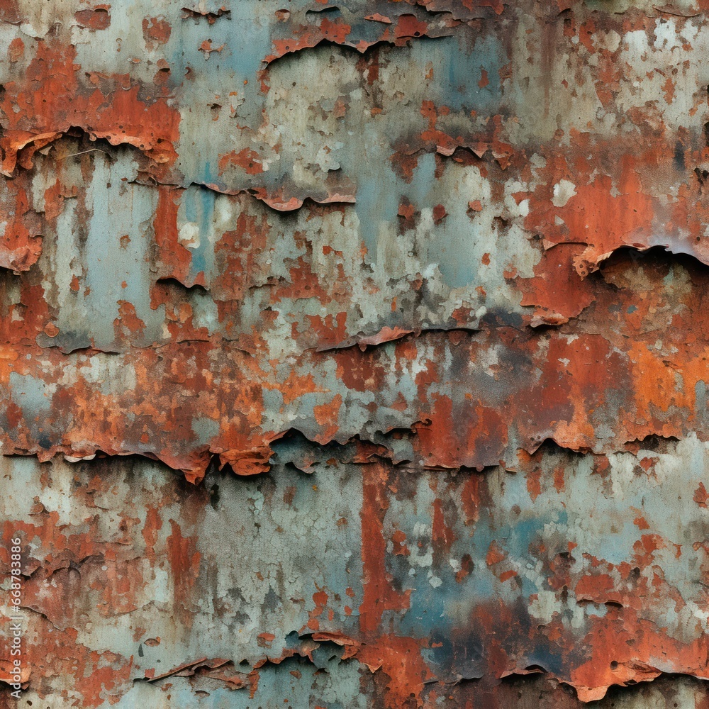 Seamless rust pattern for urban decay photography.