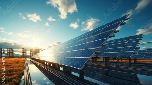 Harnessing Solar Energy for Renewables © Morphart