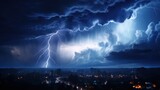 Intense Storms with Lightning Strikes