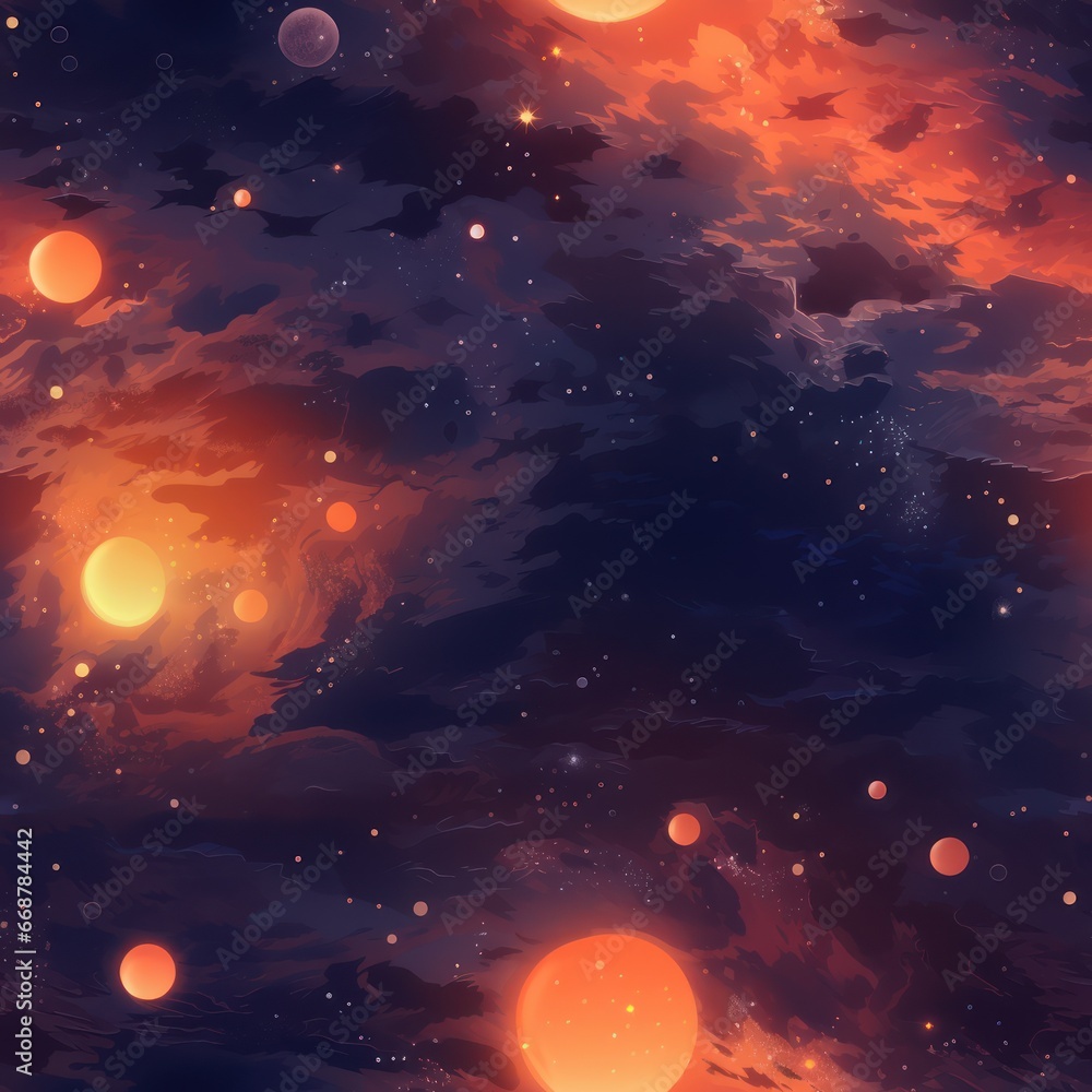 Seamless Space Texture for Sci-Fi Settings - Tilable Pattern Seamless Space Texture for Sci-Fi Settings - Tilable Pattern