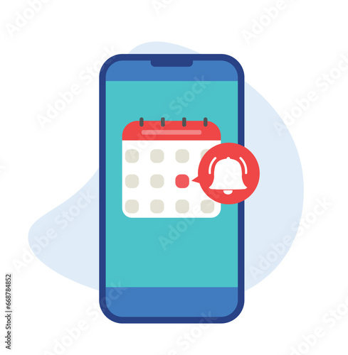Calendar deadline or event reminder notification on a smartphone screen