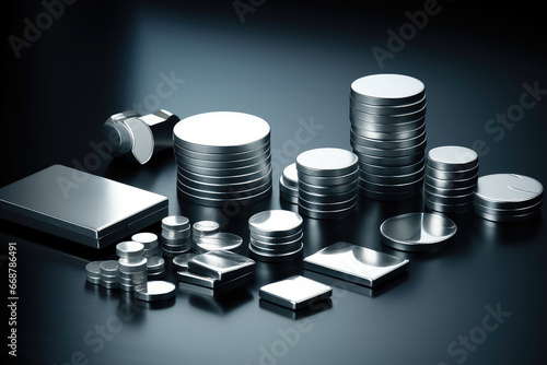 variety of rare earth magnets  photo
