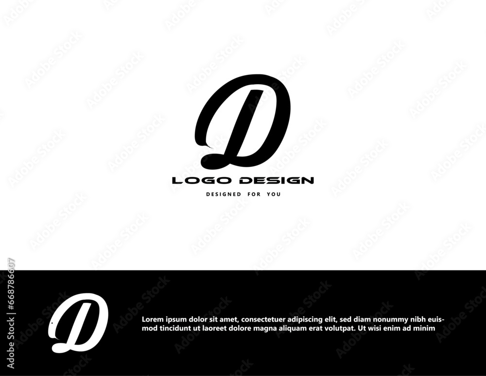 D Log Design. Letter d pixels logo initial design template. D Log Design. Letter d pixels logo initial design template.