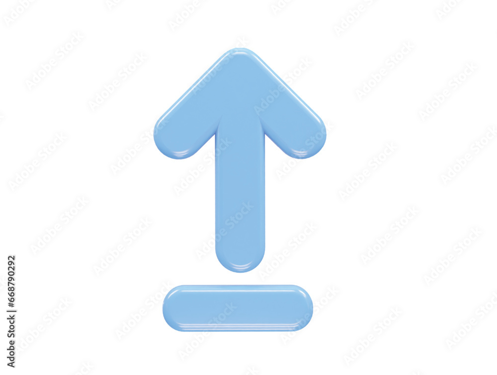 Upload icon 3d rendering illustration element Upload icon 3d rendering illustration element