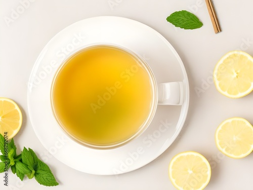 Wallpaper Mural cup of green tea Torontodigital.ca