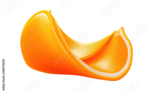 The Aroma of Fresh Orange Peel on a Clear Surface or PNG Transparent Background.
