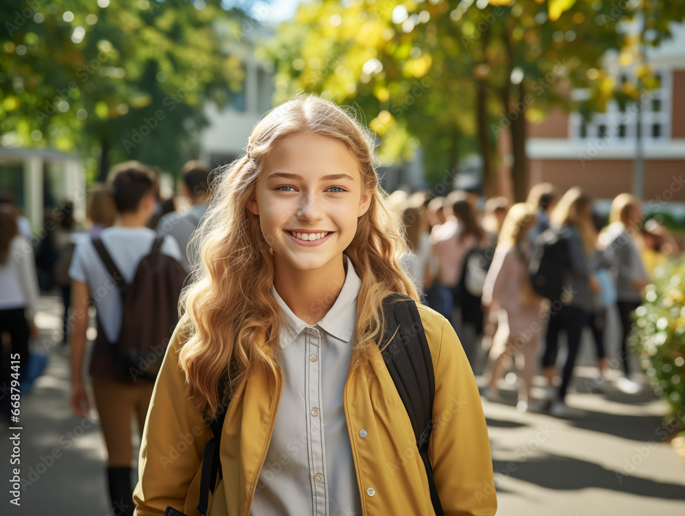 Fototapeta premium portrait of a smiling student