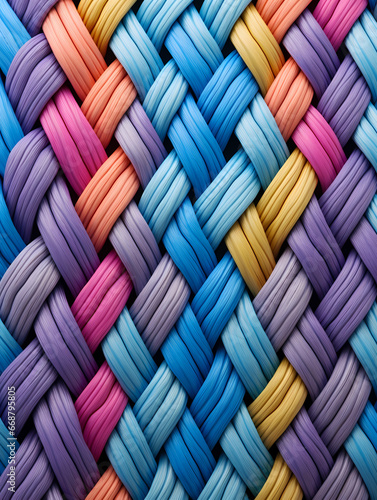 Colorful rope PPT background poster wallpaper web page