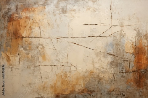 Aged canvas art painting cracked and faded texture background.