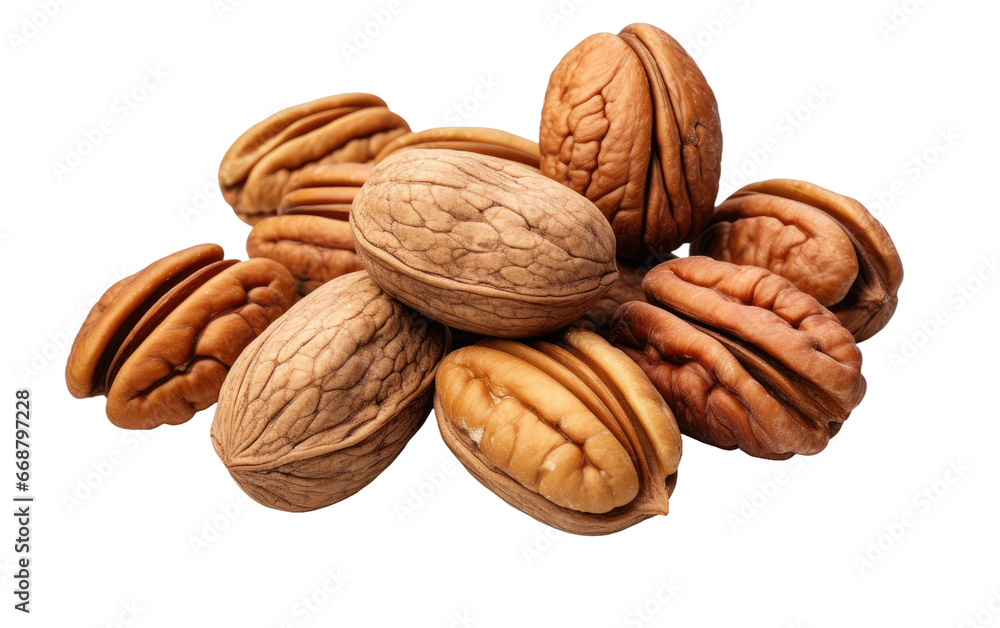 Delicious Pecans - A Tasty Snack on a Clear Surface or PNG Transparent Background. Delicious Pecans - A Tasty Snack on a Clear Surface or PNG Transparent Background.