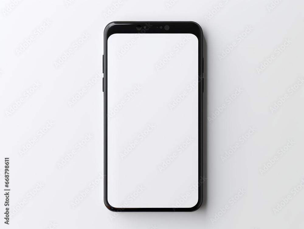 Sleek and Minimal Phone with Empty Display Sleek and Minimal Phone with Empty Display