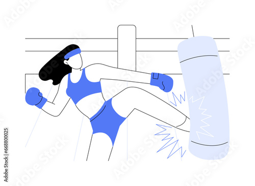 Practice blows isolated cartoon vector illustrations.