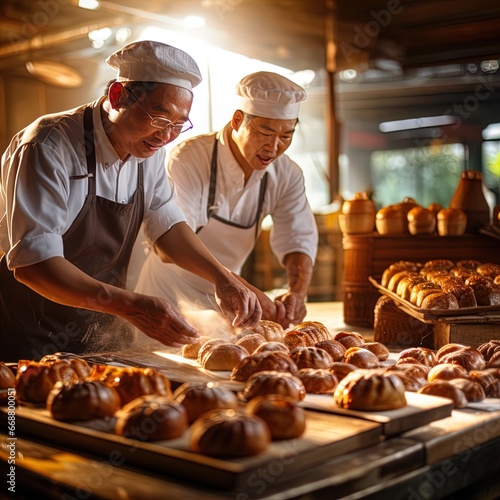 A baker creating delicious pastries. Great for stories on food, baking, careers, hotel management, gourmet and more. 