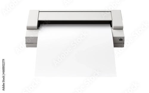 High-Quality Printer Paper on a Clear Surface or PNG Transparent Background.