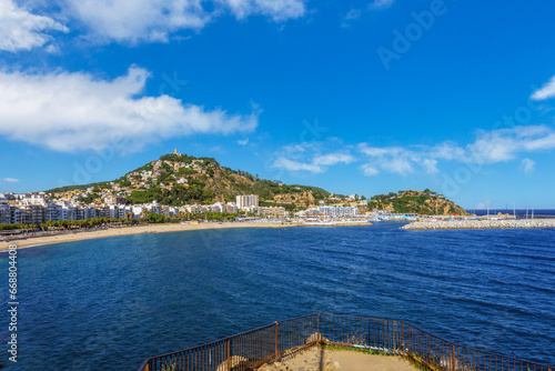 Panoramic view of Blanes is a Spanish municipality in the region of La Selva  Gerona  in the community of Catalonia. It is the first village of the Costa Brava