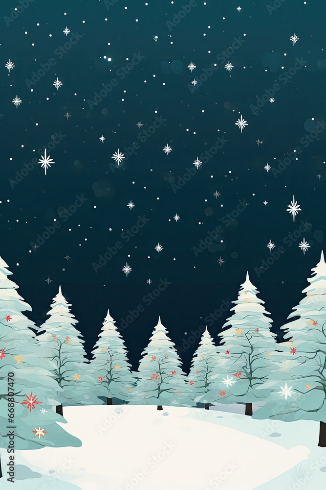 Winter, Christmas background - generative ai Winter, Christmas background - generative ai
