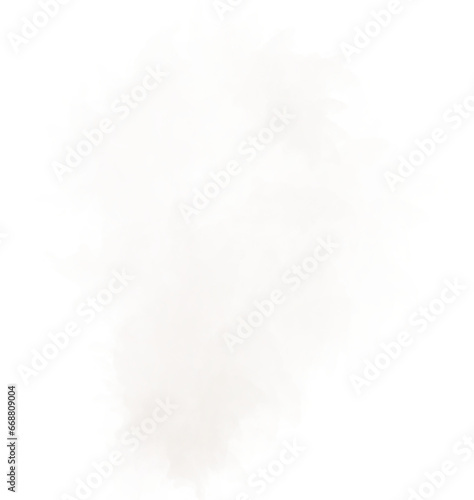 Rising white smoke on transparent background. PDF file for digital art and work.