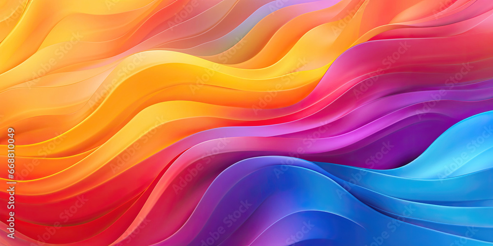 Flowing shapes in soft glowing digital art Flowing shapes in soft glowing digital art