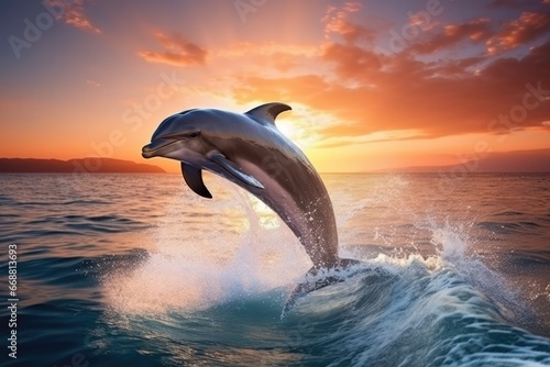 A Dolphin Jumping Out Of The Water © Anastasiia
