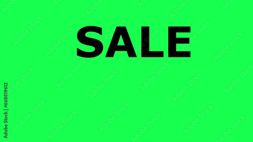Animation SALE Up to 80 percent OFF slogan for online e-commerce business, motion effect video footage on green screen Animation SALE Up to 80 percent OFF slogan for online e-commerce business, motion effect video footage on green screen