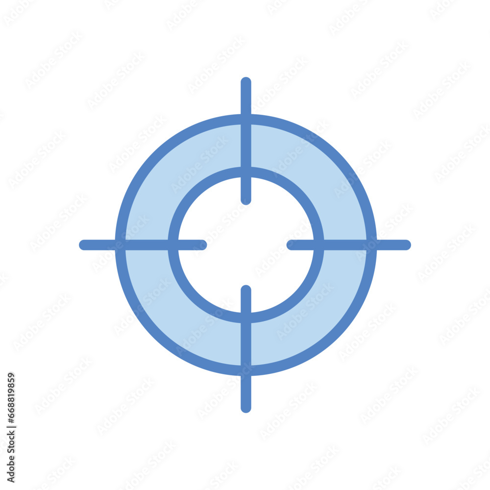 Target icon isolate white background vector stock illustration. Target icon isolate white background vector stock illustration.