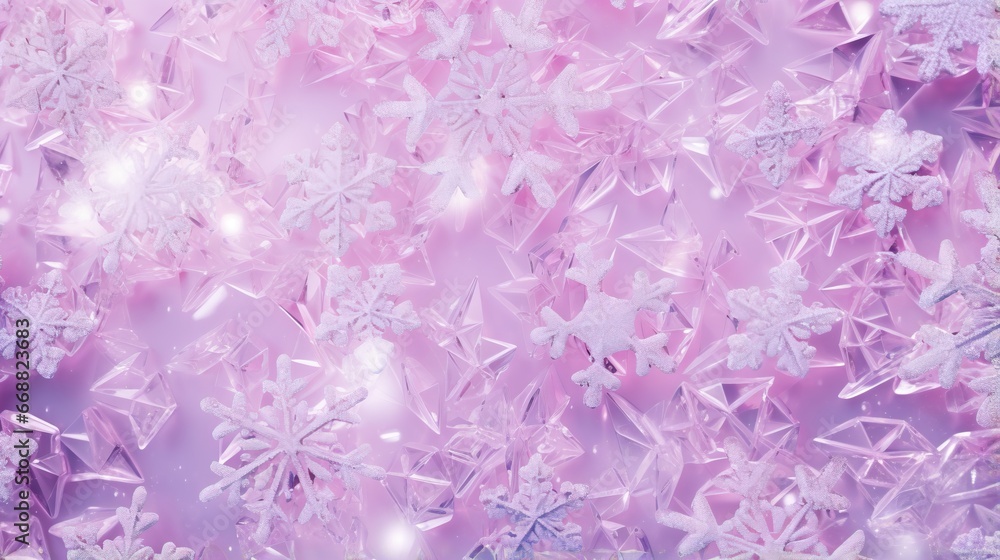 a very pretty pink background with snowflakes on it. generative ai a very pretty pink background with snowflakes on it. generative ai