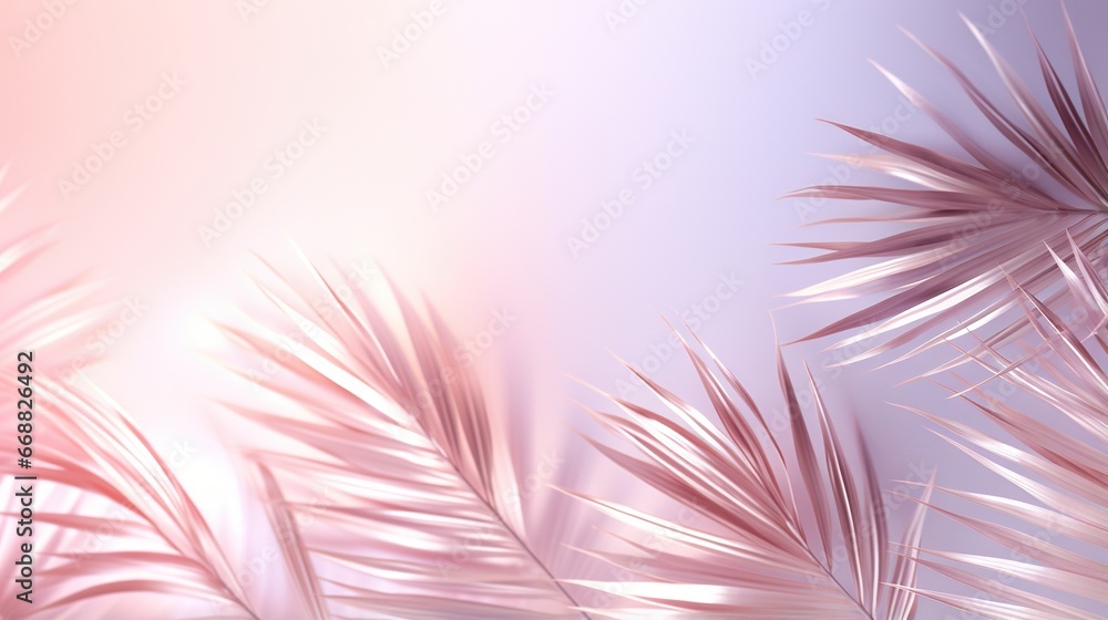 a blurry image of a pink and white background with leaves. generative ai a blurry image of a pink and white background with leaves. generative ai
