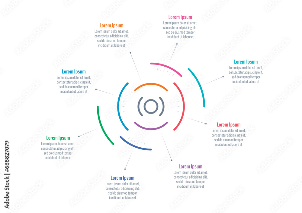 annual report, magazine, business, web, internet infographic template. eight option informational templates. circular business infographic template annual report, magazine, business, web, internet infographic template. eight option informational templates. circular business infographic template