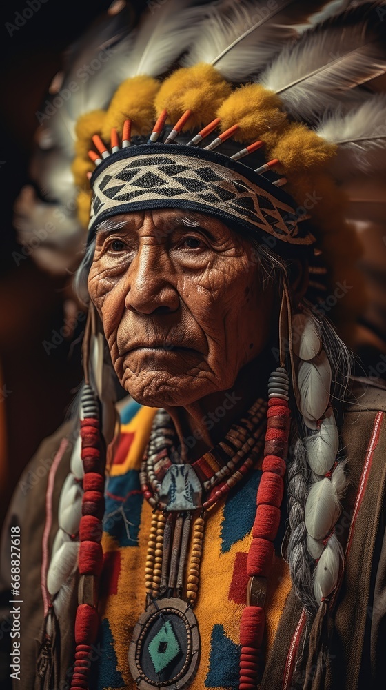 Native American old man