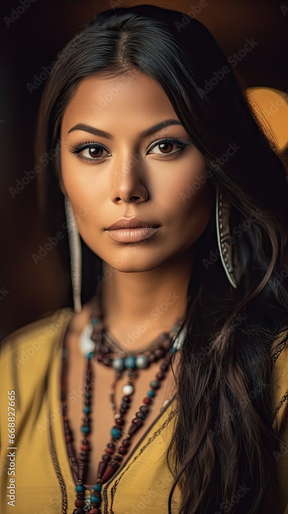 Native American young girl Native American young girl