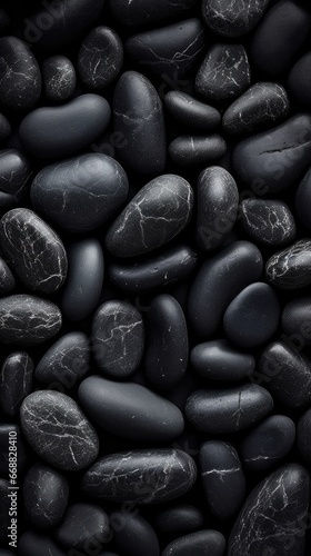 black pebbles background