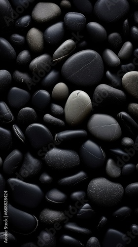 black pebbles background