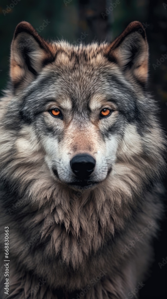 close up of the wild wolf close up of the wild wolf