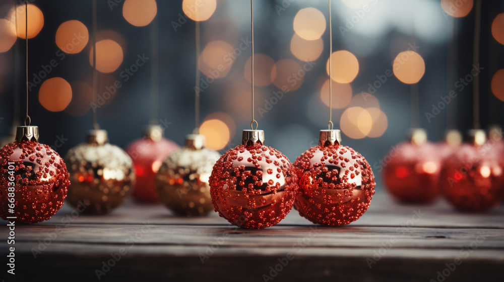 christmas decoration with on the blur background christmas decoration with on the blur background