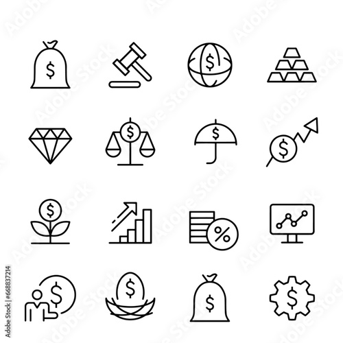Investment Icons vector design