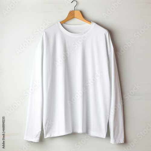 white shirt on a hanger