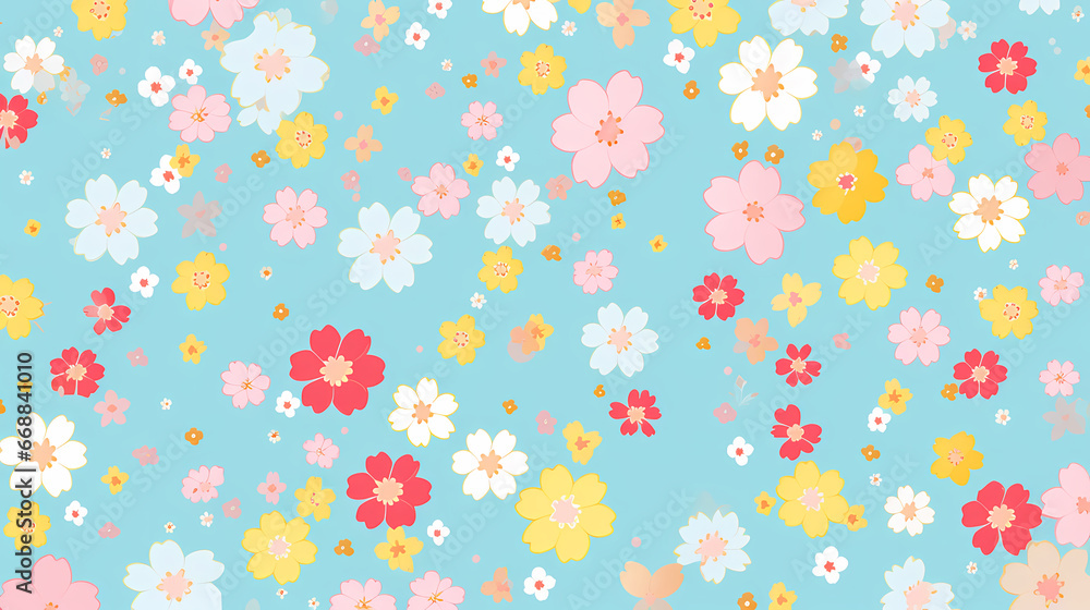 Sakura flowers PPT background poster wallpaper web page Sakura flowers PPT background poster wallpaper web page