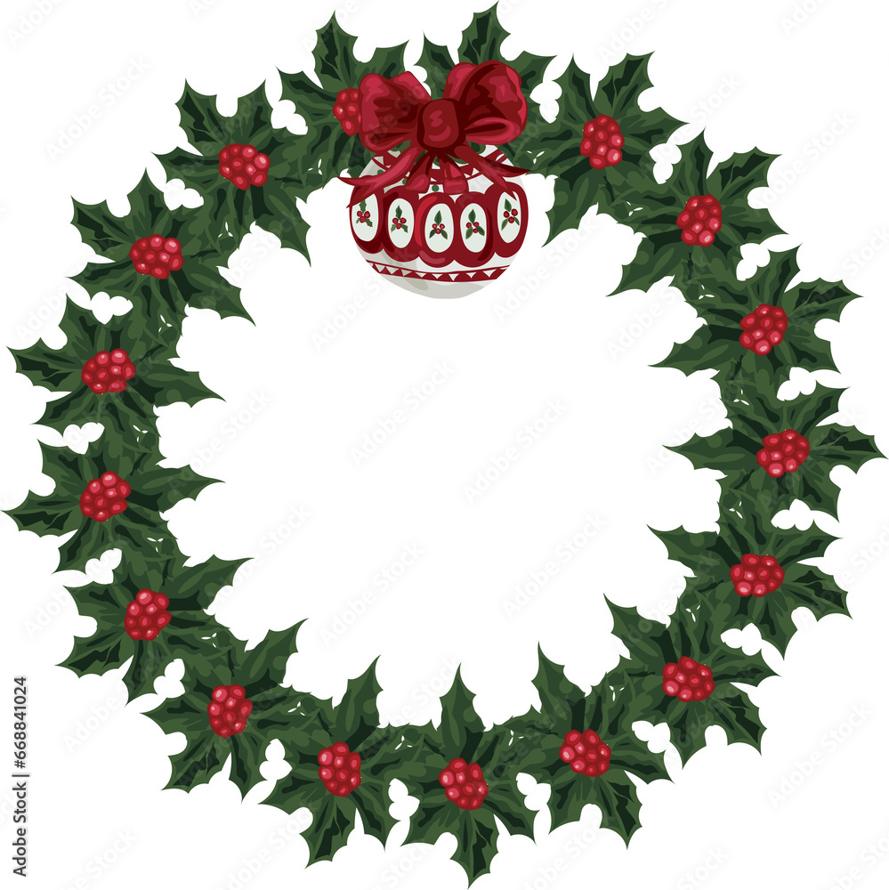 Christmas wreath for decoration. Christmas wreath for decoration.