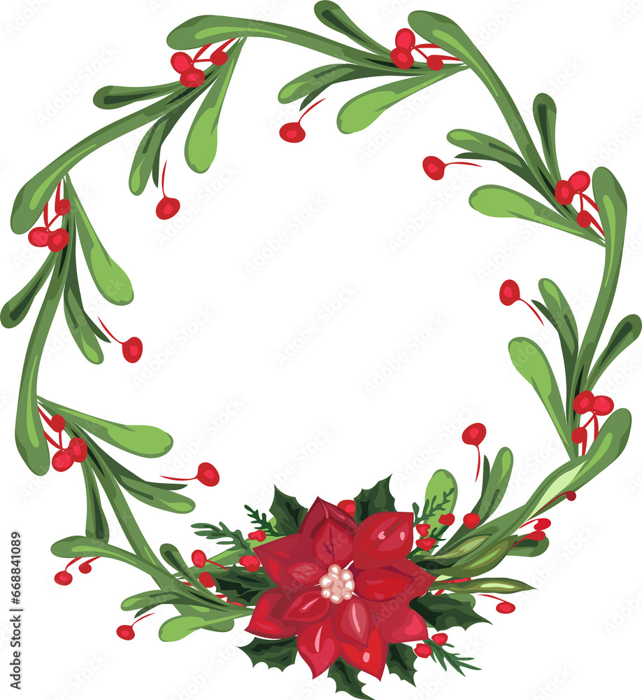 Christmas wreath for decoration. Christmas wreath for decoration.
