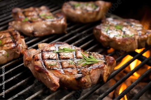 lamb chops on a simple barbeque grill © Alfazet Chronicles