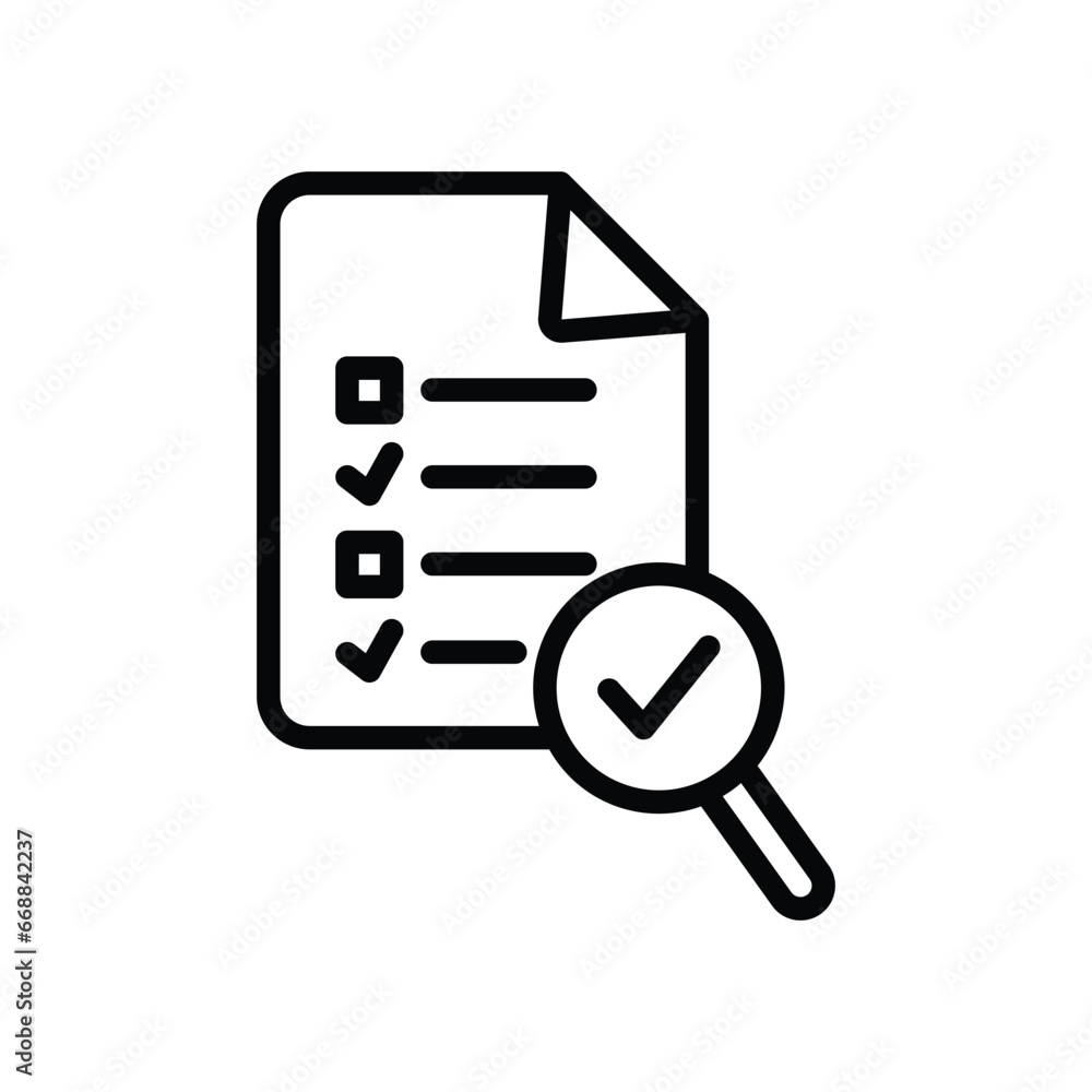 Policy icon isolate white background vector stock illustration.