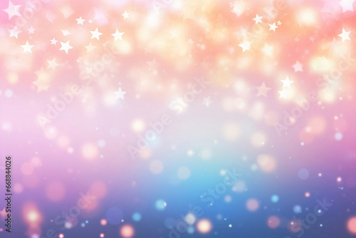 Stars with Bokeh Background - Christmas and New Year Theme