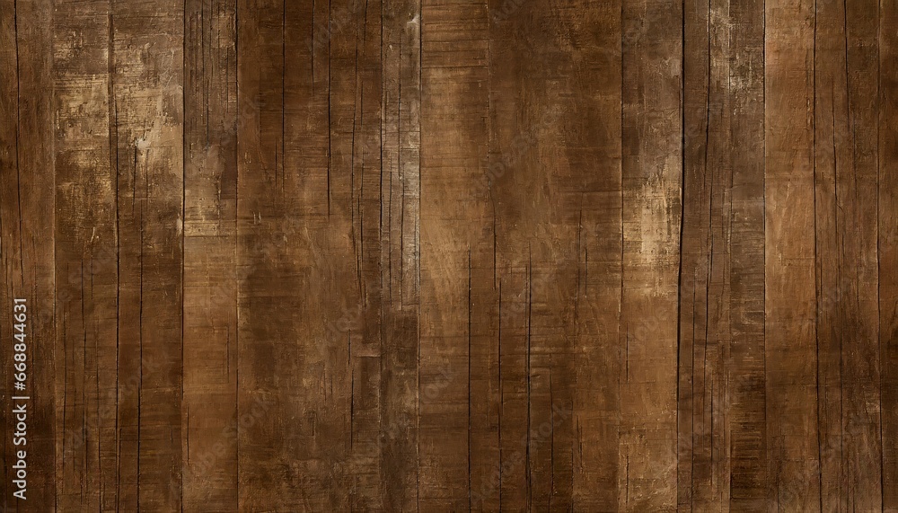 Brown wood texture background from natural wood. Wooden panel has a beautiful dark pattern, hardwood floor texture - obrazy, fototapety, plakaty 