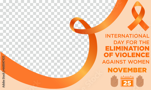 Banner plantilla para el Día Internacional de la Eliminación de la Violencia contra la Mujer 25 de noviembre formato horizontal photo