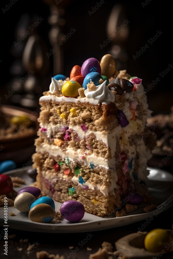 Birthday cake, A close up of a fancy celebratory birthday cake Birthday cake, A close up of a fancy celebratory birthday cake
