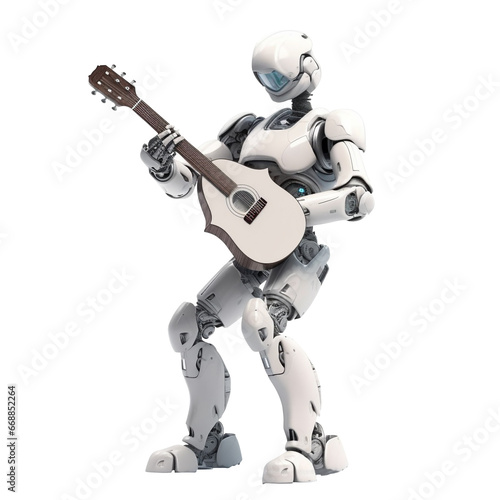 Musician Robot png Robot playing guitar png playing guitar Robot png robot with guitar png Robot transparent background
