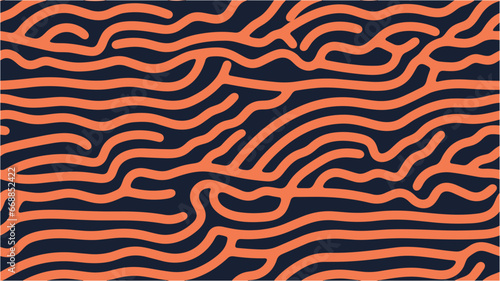 Modern abstract endless safari camo background. Simple vector illustration. Spiral vector illustration. Vector illustration. Groovy poster y2k retro background for print design. Seamless.