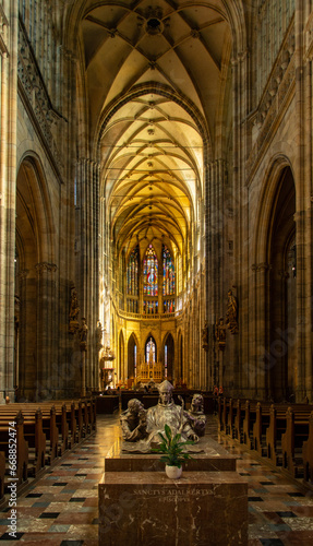 interior of the Prague cathedra  photo